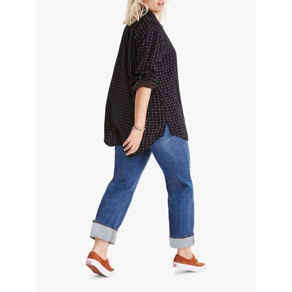 Madewell Oversized Ex-Boyfriend Shirt Black L